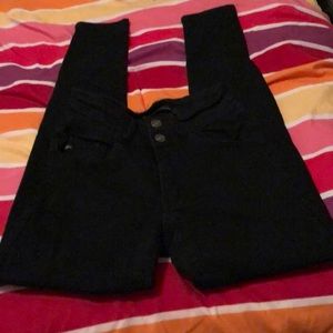 Black high rise Kancan skinny